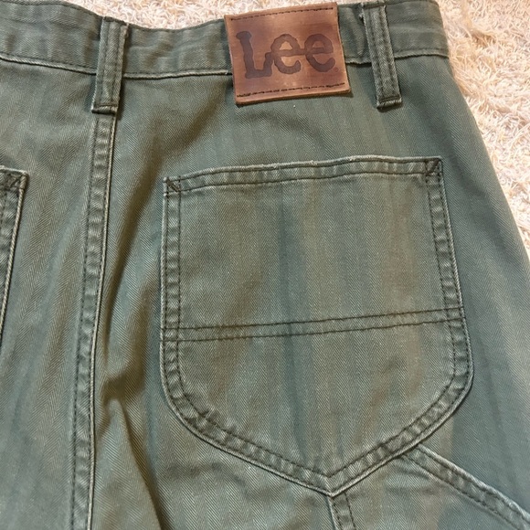Lee High Rise Dungaree Ankle Pant Olive - Picture 12 of 13